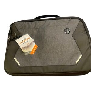STM Gray and Black Laptop Bag for Men